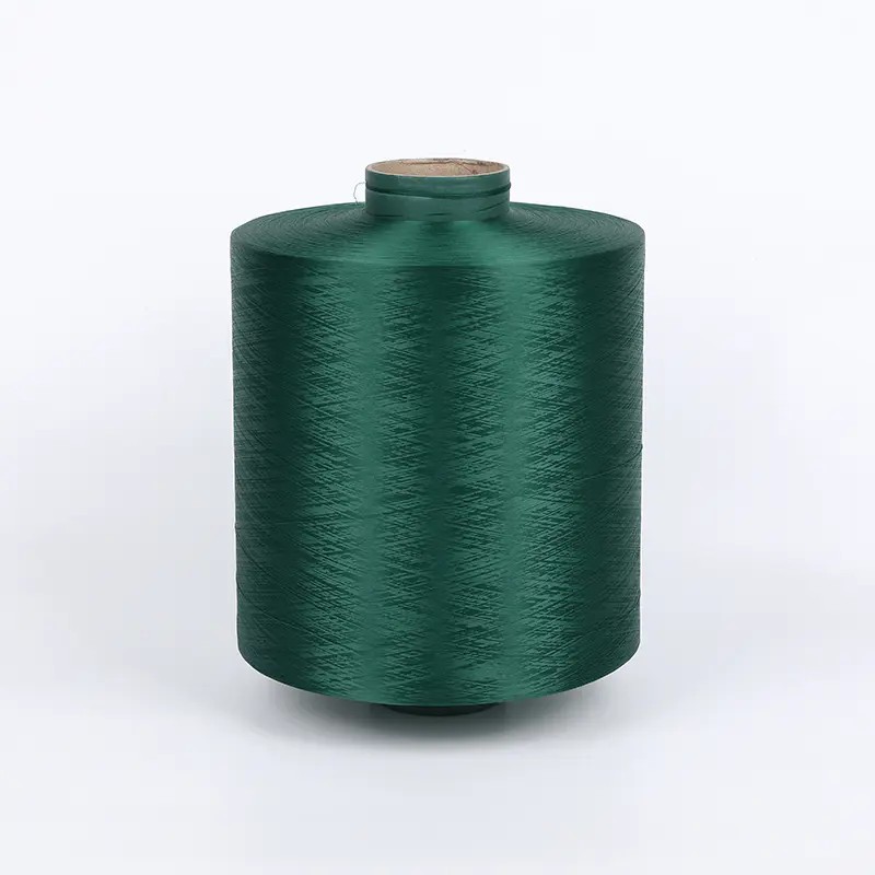 Hilo de poliéster DTY 450D/192F DOCE teñido